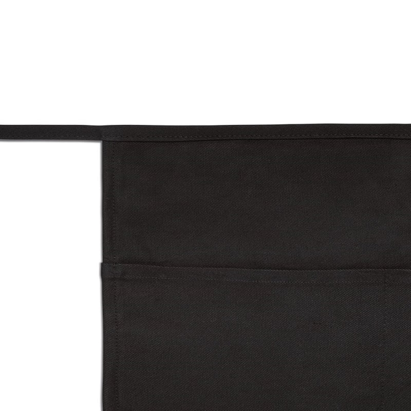 Tablier de service court à poche noir Roll Drap