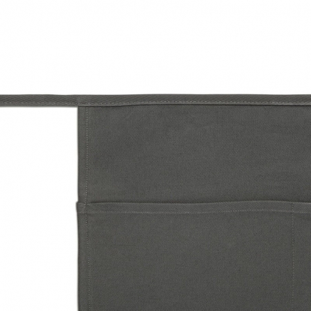 Tablier de service court à poche gris anthracite Roll Drap Tablier de service court à poche gris anthracite Roll Drap