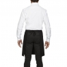 Tablier mi-long avec poche noir Roll Drap Tablier mi-long avec poche noir Roll Drap