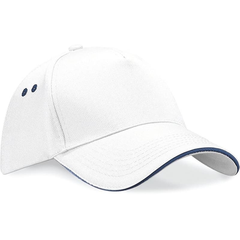 Casquette bicolore 5 panneaux pour cuisine et service B15C