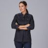 Veste de cuisine en jean denim femme Valera Gary's