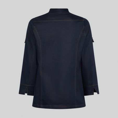 Veste de cuisine en jean denim femme Valera Gary's