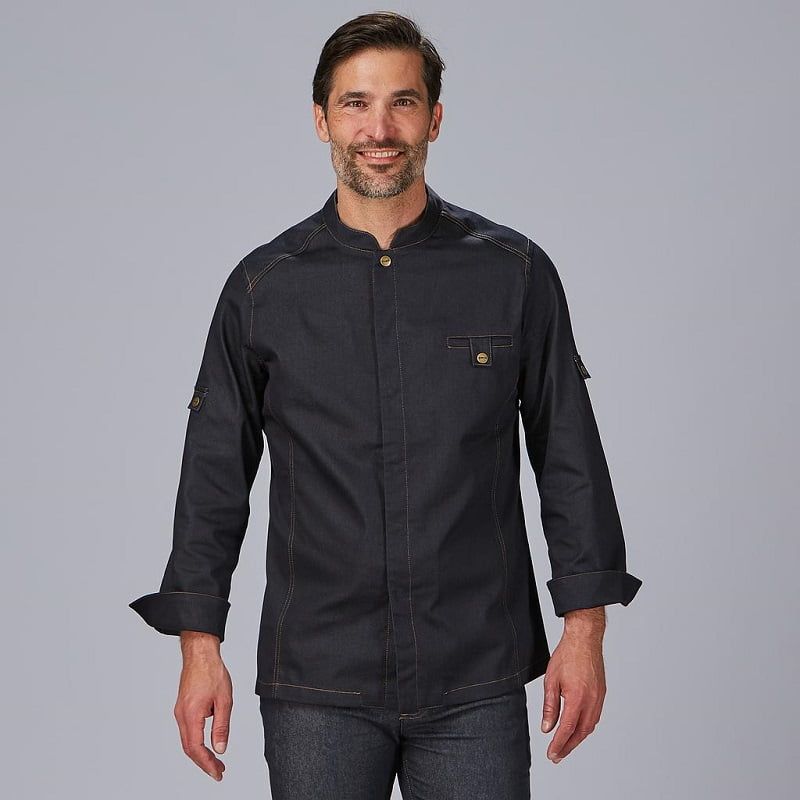 Veste de cuisine en jean denim Moran Gary's