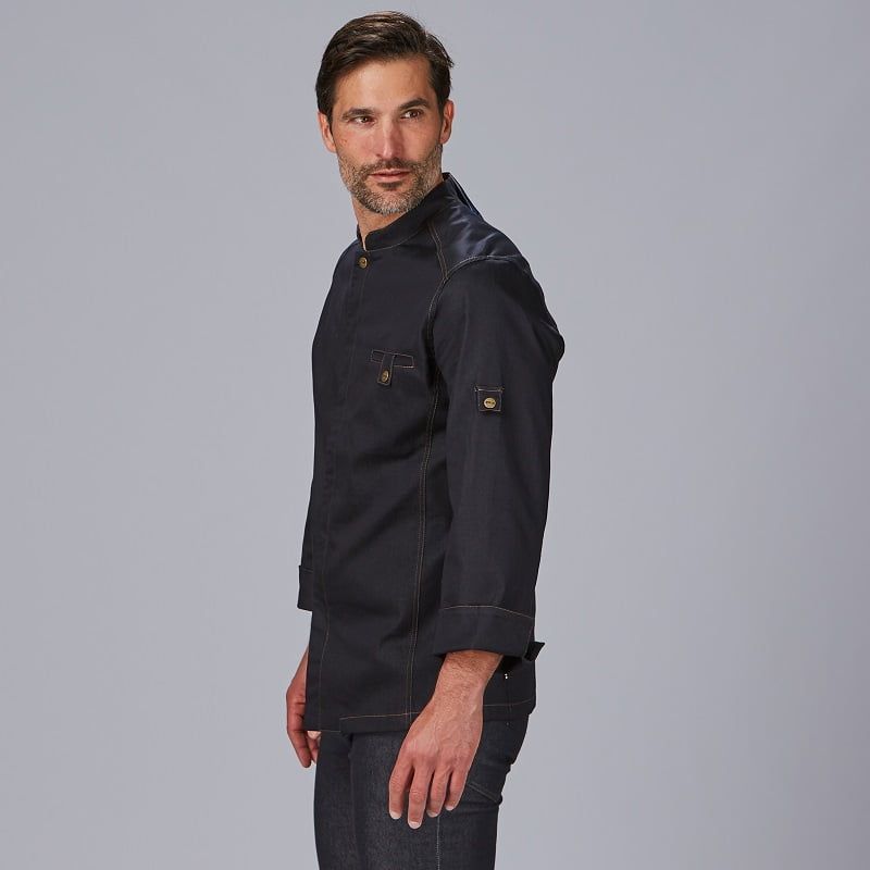 Veste de cuisine en jean denim Moran Gary's