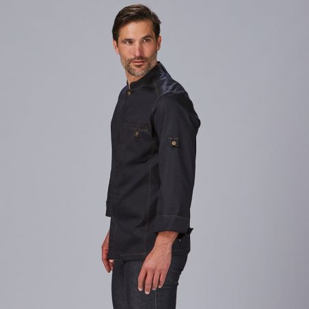 Veste de cuisine en jean denim Moran Gary's