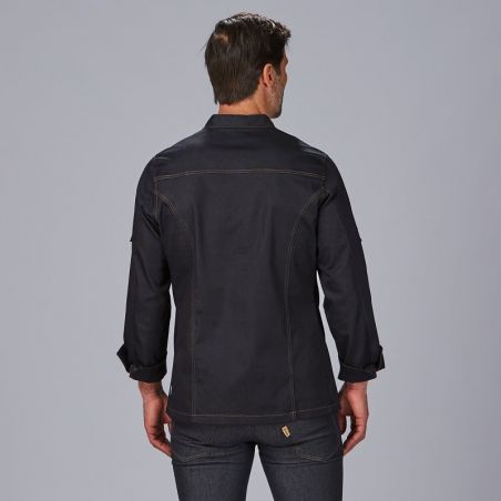 Veste de cuisine en jean denim Moran Gary's