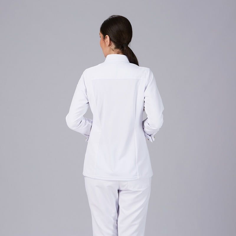 Veste cuisine style chemise éco responsable femme Moral Gary's