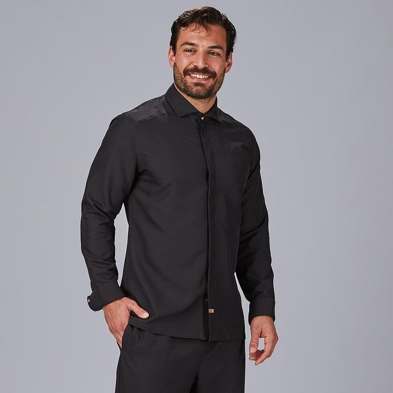Veste cuisine style chemise éco responsable Tommaso Gary's