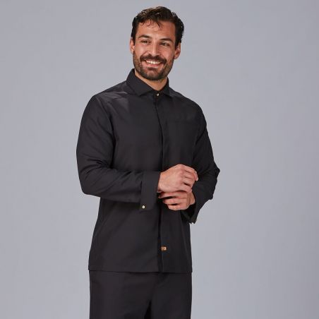 Veste cuisine style chemise éco responsable Tommaso Gary's