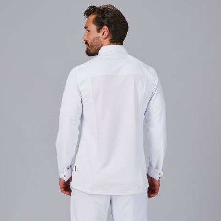 Veste cuisine style chemise éco responsable Tommaso Gary's