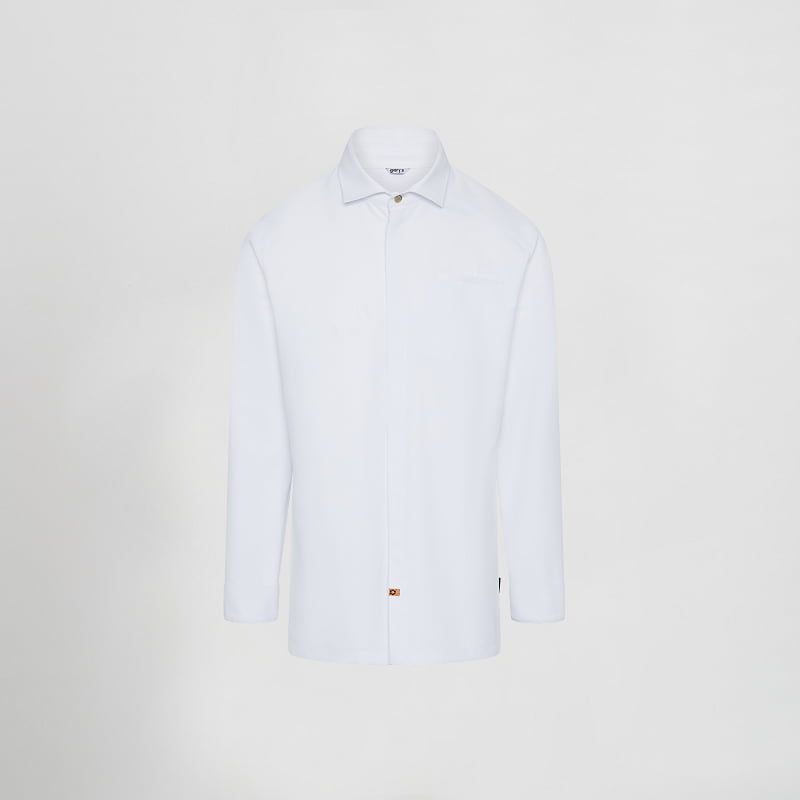 Veste cuisine style chemise éco responsable Tommaso Gary's