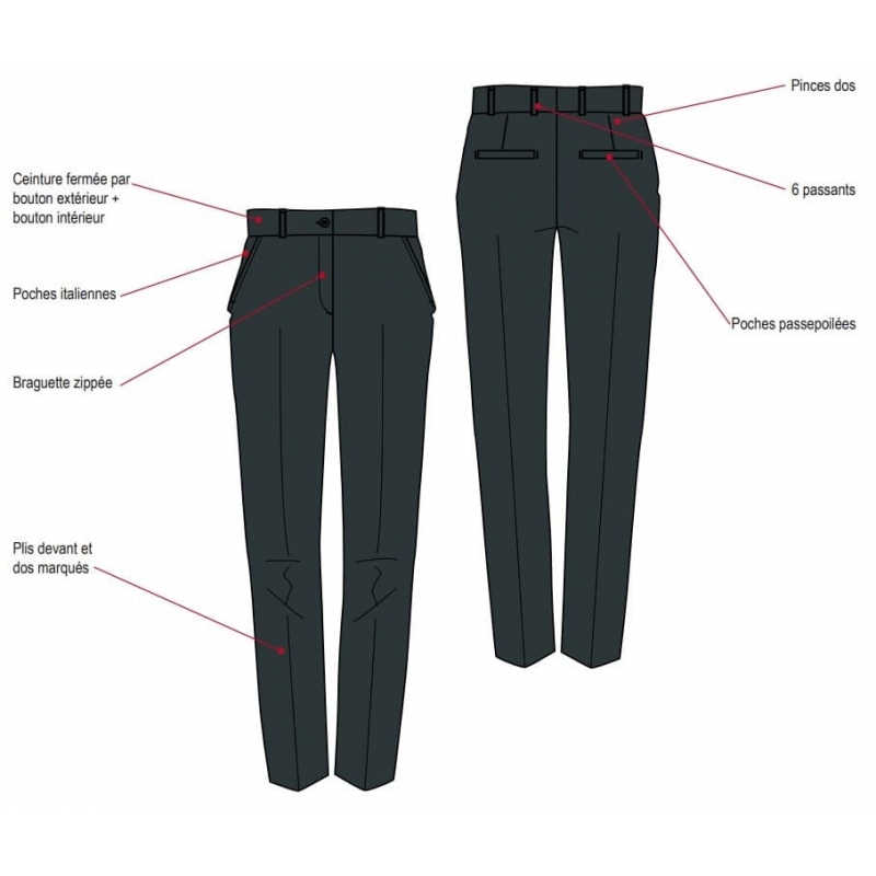 Pantalon de Service Femme Latte Lafont