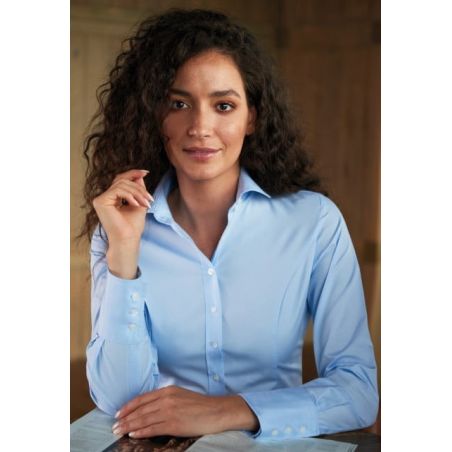 Chemisier coton stretch coupe ajustée Treviso Brook Taverner