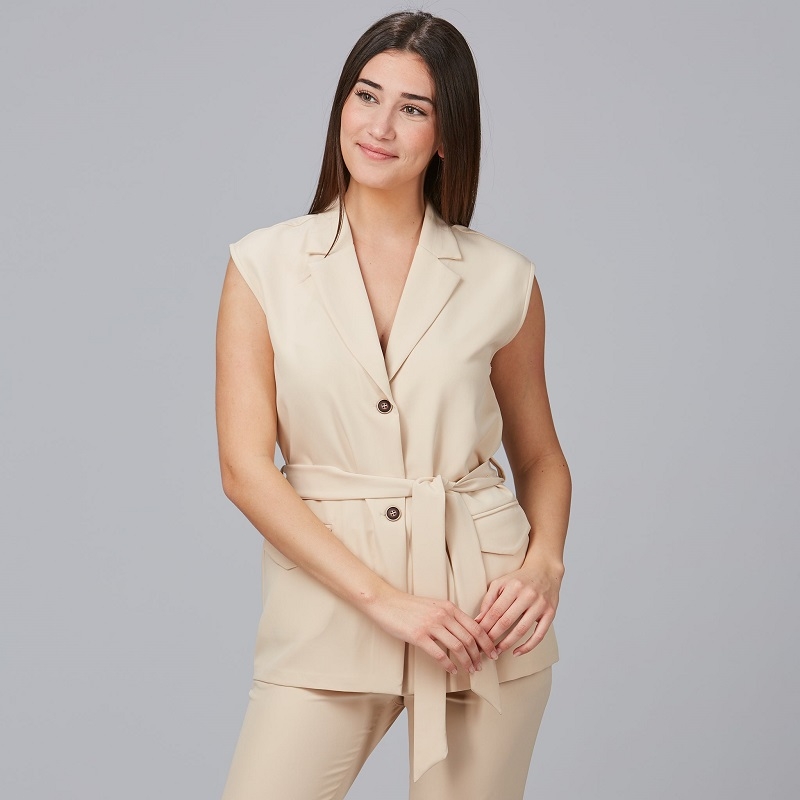 Gilet sans manches à revers femme Arabis Gary's