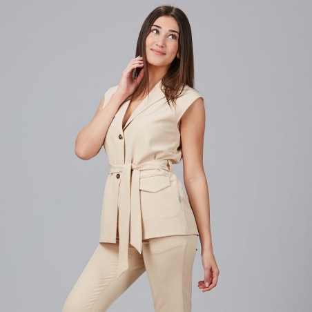 Gilet sans manches à revers femme Arabis Gary's