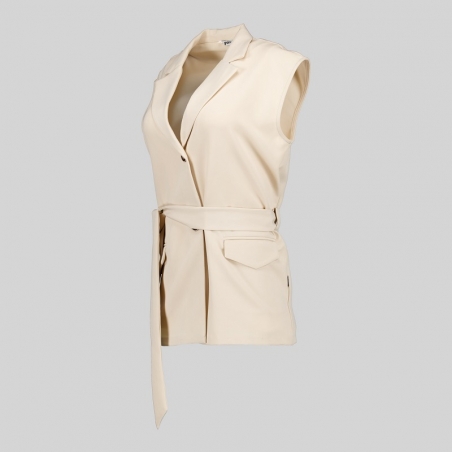 Gilet sans manches à revers femme Arabis Gary's