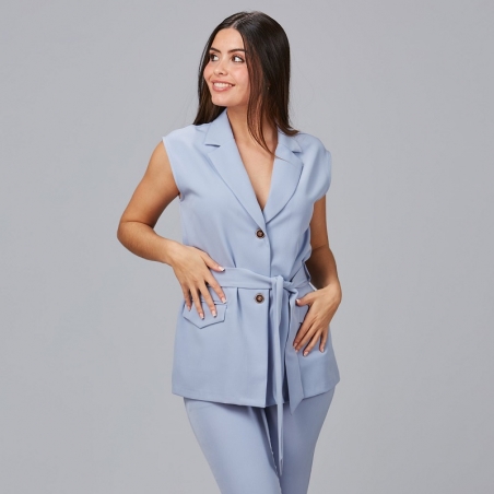 Gilet sans manches à revers femme Arabis Gary's
