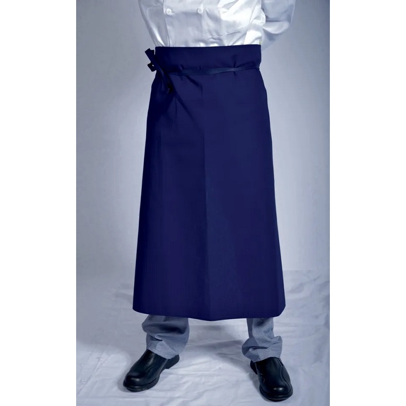 Tablier chef bleu marine 100% coton Lafont