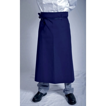 Tablier chef bleu marine 100% coton Lafont