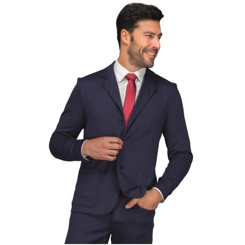 Veste De Chef Cuisinier Manches Courtes Alicante - Noir Et Rouge, 100% Polyester, Poches - Pour Professionnels Et Amateurs